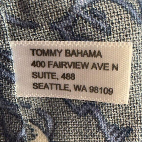 Tommy Bahama Navy Floral Button-Down Shirt – Cotton/Silk Blend – Size XL - Picture 9 of 14